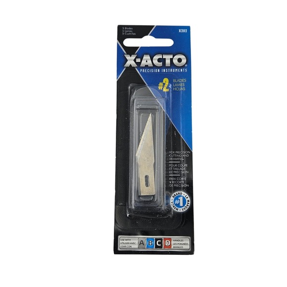 X-ACTO #2 Precision Blades‎ - 5 Pack - Hobby Crafting Cutting Tool - Picture 1 of 6